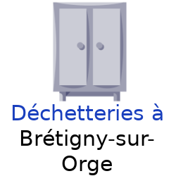 Meuble destiné à une déchetterie près de Brétigny-sur-Orge