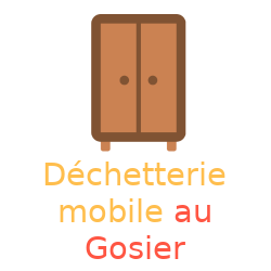 Meuble pour la déchetterie mobile au Gosier
