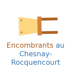 Chaise pour les encombrants du Chesnay-Rocuqencourt