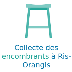 Tabouret pour la collecte des encombrants de Ris-Orangis