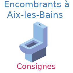 WC destinés aux encombrants à Aix-les-Bains