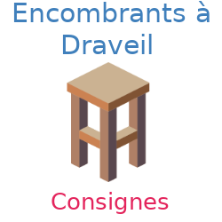 Tabouret pour les encombrants de Draveil