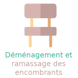 Chaise destinée aux encombrants